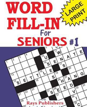 Paperback Word Fill-ins for Seniors [Large Print] Book