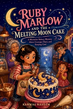Paperback Ruby Marlow and the Melting Moon Cake: A Moonrise Bakery Mystery About Courage, Clues, and Keeping Cool Book