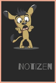 Notizbuch: 120 Seiten / kariert / DIN A5 (6x9) / Hundemotiv #30