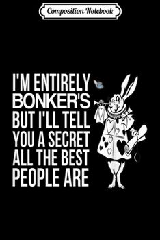 Composition Notebook: White Rabbit-Men Women kids Alice in Wonderland  Journal/Notebook Blank Lined Ruled 6x9 100 Pages