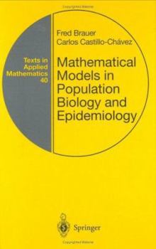 Hardcover Mathematical Models in Population Biology and Epidemiology Book