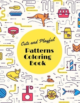 Paperback Cute and Playful Patterns Coloring Book: : animals coloring book For Kids Ages 4-12 Book