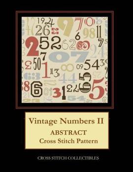 Paperback Vintage Numbers II: Abstract Cross Stitch Pattern [Large Print] Book