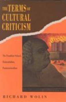 Paperback The Terms of Cultural Criticism: The Frankfurt School, Existentialism, Poststructuralism Book