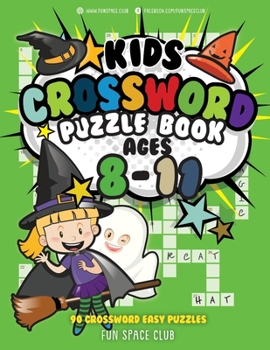 Paperback Kids Crossword Puzzle Books Ages 8-11: 90 Crossword Easy Puzzle Books for Kids Book