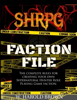 Paperback SHRPG Faction File Book