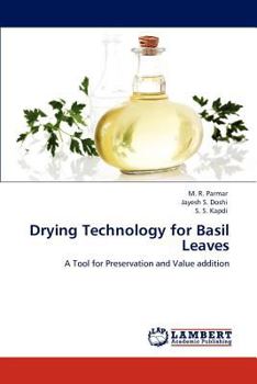 Paperback Drying Technology for Basil Leaves Book