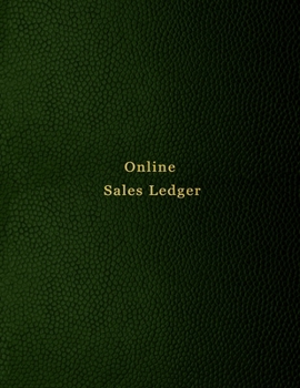 Online Sales Ledger: For arbitrage resellers and website owners looking to grow, track and log their purchases and sales for flipping business | Green leather print design