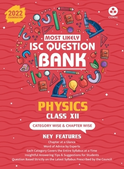 Paperback Most Likely Question Bank - Physics: ISC Class 12 for 2022 Examination Book