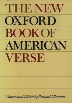 Hardcover The New Oxford Book of American Verse Book