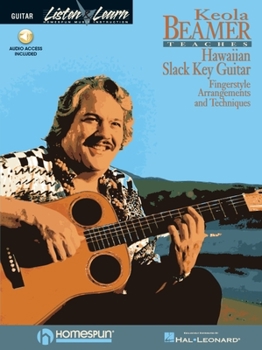 Paperback Keola Beamer Teaches Hawaiian Slack Key Guitar Book