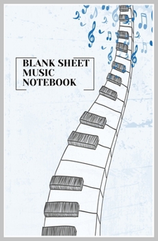 Paperback Blank Sheet Music Notebook / Notebook for Musicians /Composition Books Gifts Book