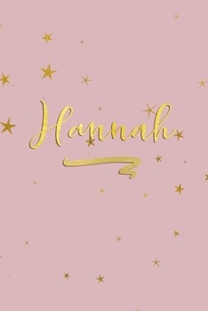 Hannah: Personalized Journal to Write In | Rose Gold Line Journal