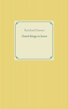 Paperback Good things to know Book