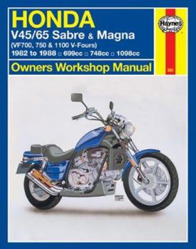 Paperback Honda V45/65 Sabre and Magna Owners Workshop Manual: (Vf700, 750 & 1100 V-Fours) 1982 to 1988 Book