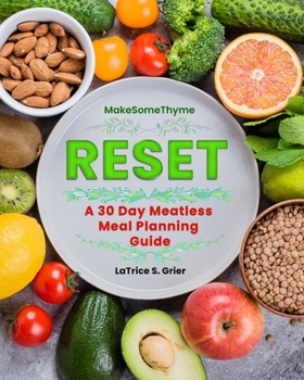 Paperback RESET A 30 Day Meatless Meal Planning Guide Book
