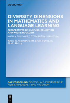 Hardcover Diversity Dimensions in Mathematics and Language Learning: Perspectives on Culture, Education and Multilingualism Book