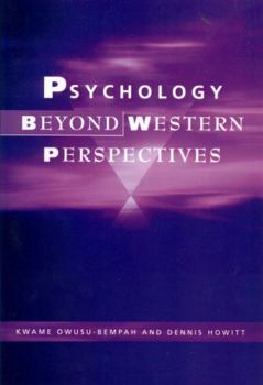Paperback Psychology Beyond Western Perspectives Book