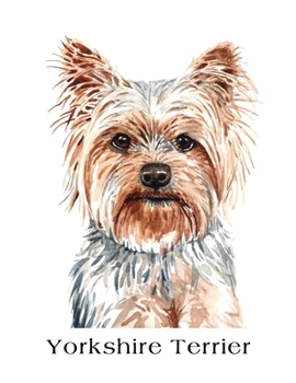 Paperback Yorkshire Terrier: Large Lined Journal 8.5 x 11 Book