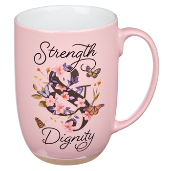 Misc. Mug Ceramic Strength & Dignity. Prov 31:25 Book