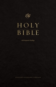 Hardcover ESV Pew Bible with Responsive Readings (Hardcover, Black) Book
