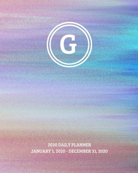 Paperback 2020 Daily Planner: Initial, letter G; January 1, 2020 - December 31, 2020; 8" x 10" Book