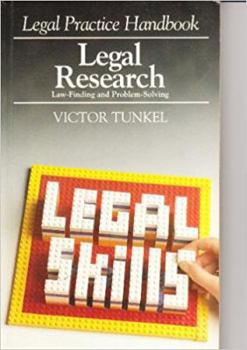 Paperback Legal research: Law-finding and problem-solving (Legal practice handbook) Book