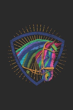 Colorful Horse: Horses Notebook, Blank Lined (6" x 9" - 120 pages) ~ Animal Themed Notebook for Daily Journal, Diary, and Gift