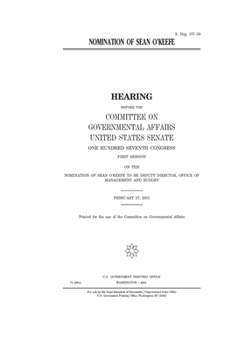 Nomination of Sean O’Keefe