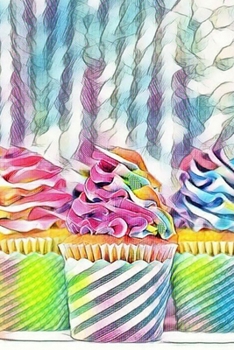 Cupcake Lined Notebook - 6" x 9" A5 - 100 Pages