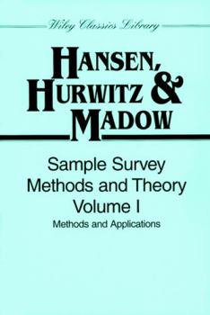 Paperback Sample Survey Methods and Theory, Volume 1: Methods and Applications Book