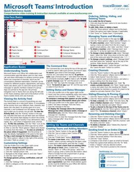 Microsoft Teams Introductory Quick Reference Guide