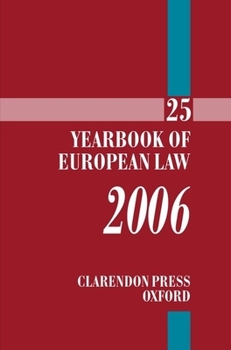 Hardcover Yearbook of European Law 2006 Book