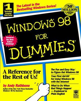Paperback Windows 98 for Dummies Book