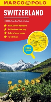 Map Switzerland Marco Polo Map Book