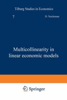 Paperback Multicollinearity in Linear Economic Models Book