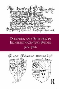 Paperback Deception and Detection in Eighteenth-Century Britain Book