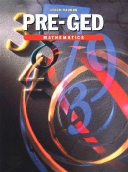 Paperback Pre-GED Mathematics Book