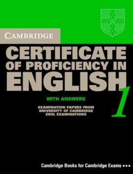 Paperback Cambridge Certificate of Proficiency in English 1 Self-Study Pack: Examination papers from the University of Cambridge Local Examinations Syndicate (CPE Practice Tests) Book