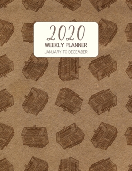Paperback 2020 Weekly Planner January to December: Dated Diary With To Do Notes & Inspirational Quotes - Accordion Book