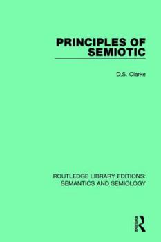 Paperback Principles of Semiotic Book