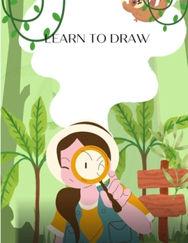 Paperback learn to draw: Draw with 20+ Easy, Adorable Designs [Large Print] Book