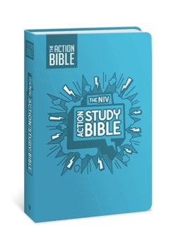 Imitation Leather The NIV Action Study Bible, Leathersoft, Aqua, Full Color Book