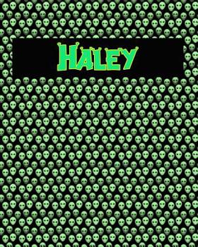 Paperback 120 Page Handwriting Practice Book with Green Alien Cover Haley: Primary Grades Handwriting Book