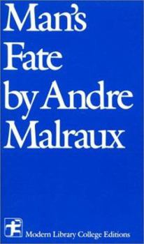 Paperback Man's Fate (Modern Library College Editions) Book