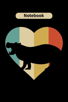 Notebook: Hippo Animal Lover Gift Diary | Blank Date & Blank Lined Notebook Journal | 6x9 Inch 120 Pages White Paper