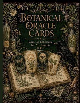 Paperback Botanical Oracle Cards: Game or Ephemera for Art Projects Cut-Up and Play Book