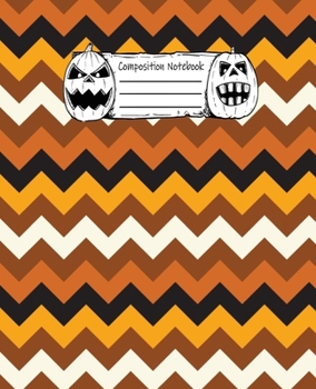 Abstract Halloween Pattern Volume 20 Wide Ruled Journal: 110 Blank Lined Wide Ruled (7.5 x 9.25) Pages to Jot Down Your Thoughts