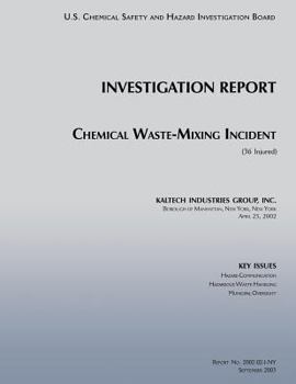 Investigation Report: Chemical Waste Mixing Incident: (36 Injured)