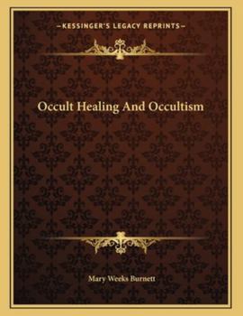 Paperback Occult Healing and Occultism Book